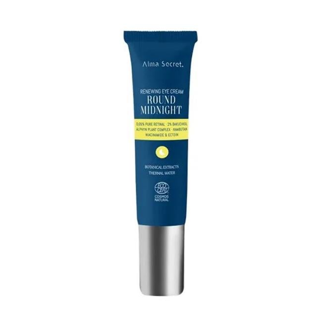 Medianoche redonda renovando la crema para los ojos de Alma Secret. Precio: 19.95 euros
